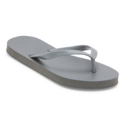 Mixit Womens Matte Solid Flip-Flops