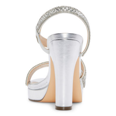 I. Miller Selwyn Womens Round Open Toe Block Heel Pumps