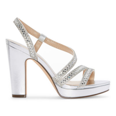 I. Miller Selwyn Womens Round Open Toe Block Heel Pumps