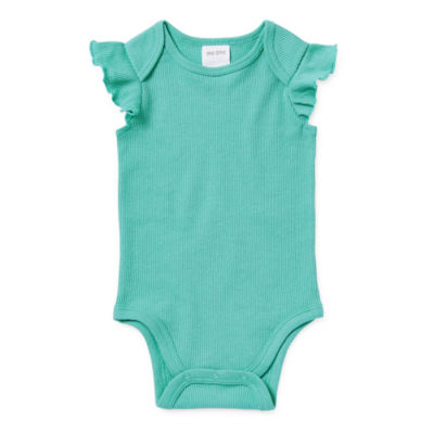 Okie Dokie Baby Girls Round Neck Short Sleeve Bodysuit JCPenney