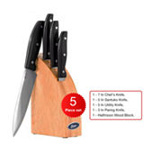 Oster Slice Craft 4-pc. Stainless Steel Cutlery Set, Color: Black - JCPenney