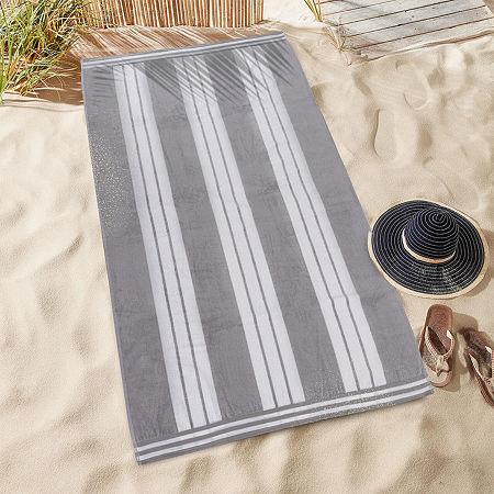 Superior Cabana Collection | 100% Cotton Quick Dry Beach Towel In White