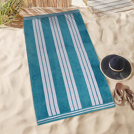 Superior Cabana Collection | 100% Cotton Quick Dry Beach Towel In Blue