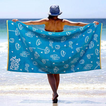 Superior Baha Collection | 100% Cotton Quick Dry Beach Towel In Blue
