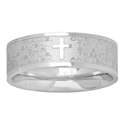 Mens 6MM Stainless Steel Band