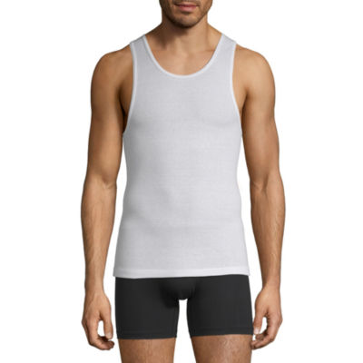 Stafford Dry + Cool Mens Extra Tall 4 Pack Quick Tank