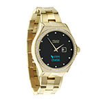 iTouch Connected for Women: Crystal Case with Gold Metal Strap Hybrid Smartwatch (32mm) 13887G-51-B27