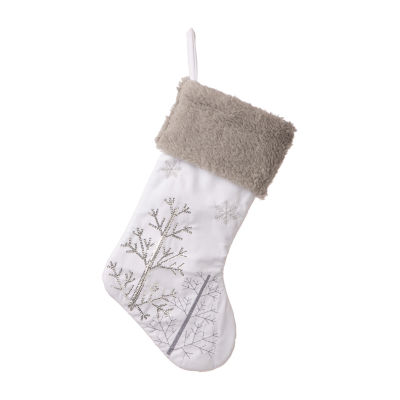 Glitzhome 21" Tree Snowflake Christmas Stocking