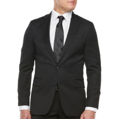 Stafford Coolmax Mens Stretch Fabric Slim Fit Suit Jacket, Color: Black ...