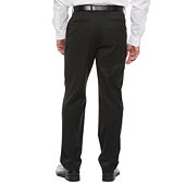 Shirts: Louis Raphael Men's Muted Plaid Comfort Waist Pleated Dress Pant,  Taupe, 44x30