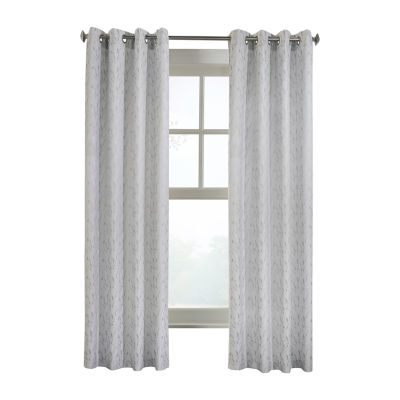 Arcadia Light-Filtering Grommet Top Single Curtain Panel