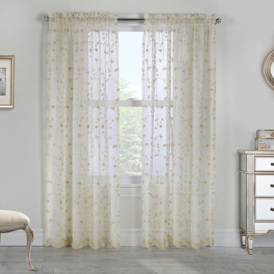 Habitat Grandeur Rod Pocket Light-Filtering Single Curtain Panel