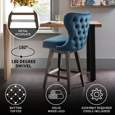 Madison park irvine swivel shop counter stool