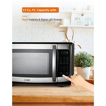 Hamilton Beach 0.9 Cu ft Countertop Microwave Oven in Stainless Steel, New  