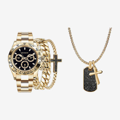 Rocawear Mens Gold Tone Bracelet Watch 9657g-42-G27