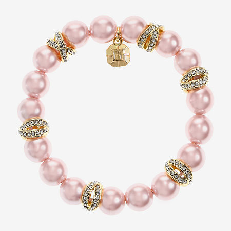 Monet Jewelry Womens Simulated Pearl Stretch Bracelet In Multi