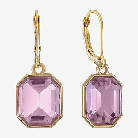 Monet Jewelry Womens Blue Drop Earrings In Gold