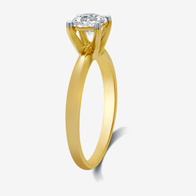 1 CT. T.W. Natural Diamond Round Solitaire Bridal Set in 10K Gold