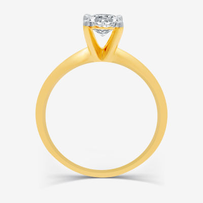 1 CT. T.W. Natural Diamond Round Solitaire Bridal Set in 10K Gold