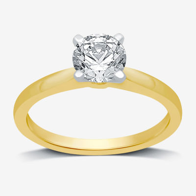 Ever Star Round 1 CT. T.W. Lab Grown Diamond Solitaire Engagement Ring in 10K or 14K Gold