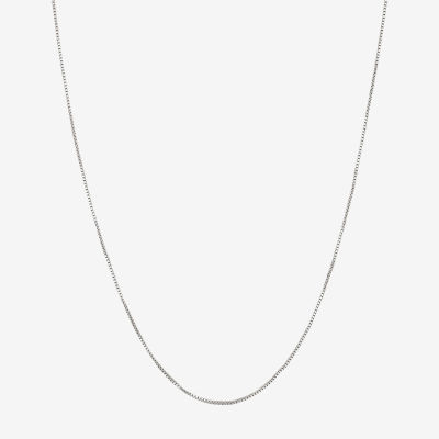 Womens 14K Gold 16 Inch Box Chain Necklace