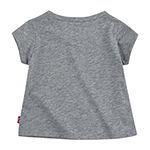 Levi's Baby Girls Crew Neck Short Sleeve Graphic T-Shirt