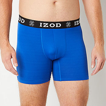 IZOD Men's Long Leg Boxer Brief Underwear, 3-Pack, 9 