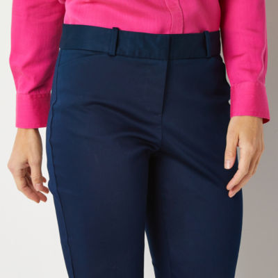 Liz Claiborne Emma Womens Straight Mid Rise Pant