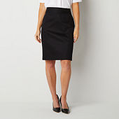 Jcpenney long best sale black skirt