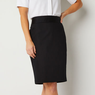 Liz Claiborne Womens Mid Rise Pencil Skirt