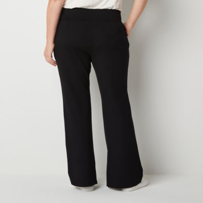 Stylus-Plus Womens High Rise Bootcut Pull-On Pants