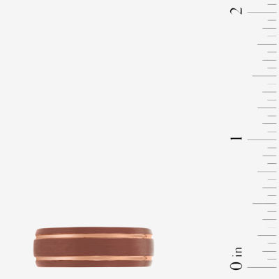 Mens 8MM Cobalt Wedding Band