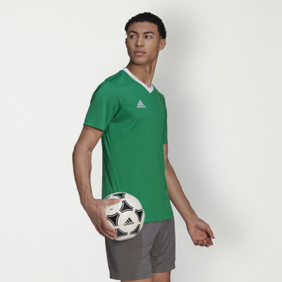 adidas Soccer Mens V Neck Short Sleeve Jersey