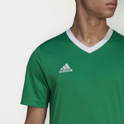 adidas Soccer Mens V Neck Short Sleeve Jersey