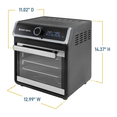 West Bend 15 Qt. Air Fryer Oven with 16 Presets, in Black