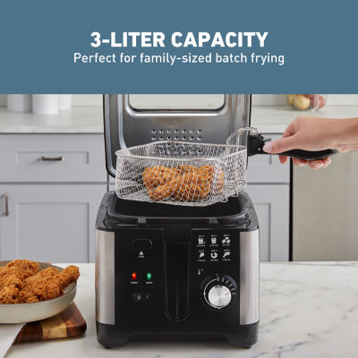 West Bend Deep Fryer, 3L Capacity, in Stainless Steel