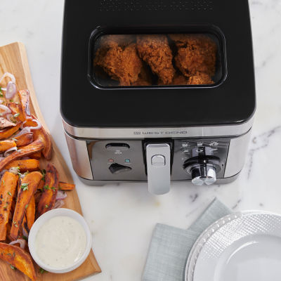 West Bend Deep Fryer, 3L Capacity, in Stainless Steel