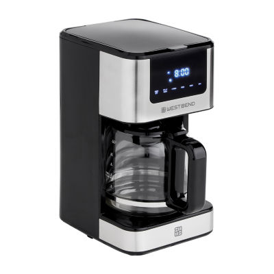 West Bend 12 Cup Hot & Iced Coffee Maker, in Stainless Steel