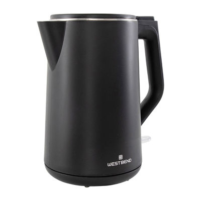 West Bend 1.5 Liter Electric Kettle, in Black