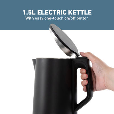 West Bend 1.5 Liter Electric Kettle, in Black