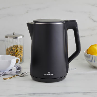 West Bend 1.5 Liter Electric Kettle, in Black