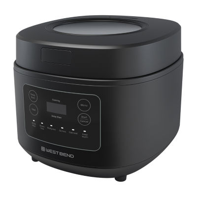 West Bend 12 Cup Multi-Function Rice Cooker, in Black