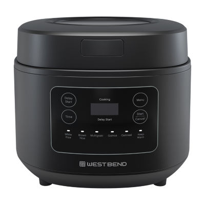 West Bend 12 Cup Multi-Function Rice Cooker, in Black