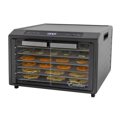 Excalibur 6 Tray Select Digital Dehydrator, in Stainless Steel