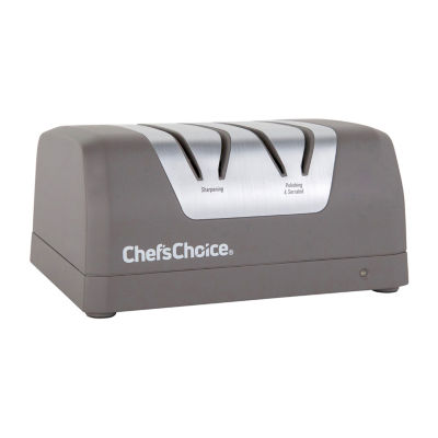 Chef'sChoice Rechargeable Two-Stage DC 220 Electric Knife Sharpener, in Slate Gray