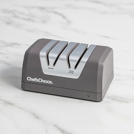 Chef'sChoice Rechargeable Two-Stage DC 220 Electric Knife Sharpener, In Slate Gray, One Size, Gray