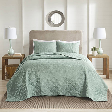 510 Design Hayley 3-pc. Reversible Bedspread Set, One Size, Green