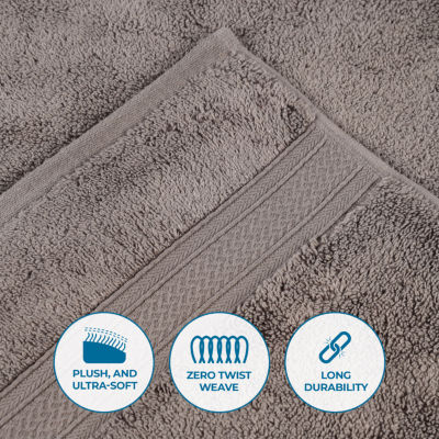 SUPERIOR® Chevron Collection | 100% Cotton 8-pc. Quick Dry Solid Bath Towel Set