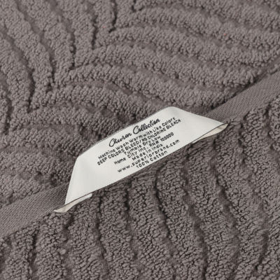 SUPERIOR® Chevron Collection | 100% Cotton 8-pc. Quick Dry Solid Bath Towel Set