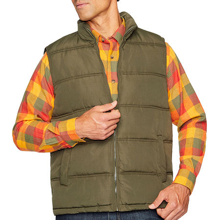 Smiths Workwear Double Insulated Channel Mens Puffer Vest, X-large, Green